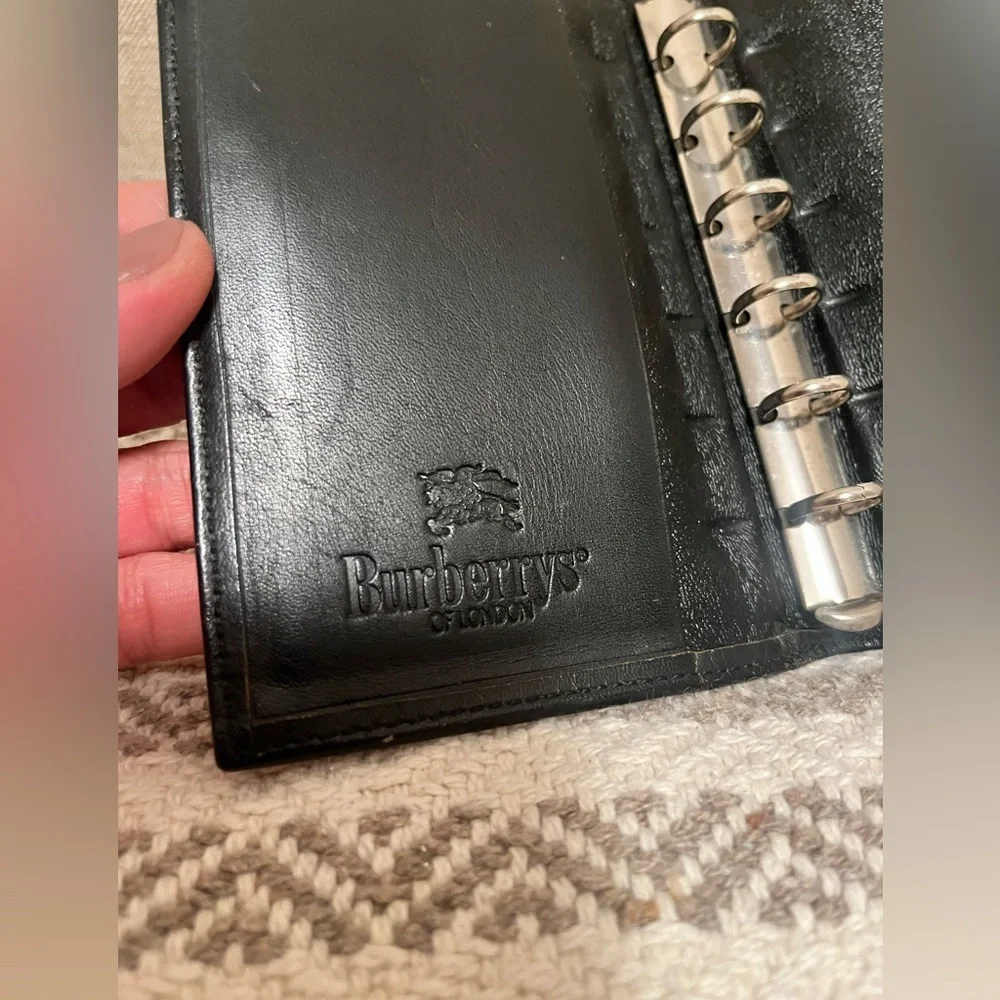 Vintage Burberry pocket planner